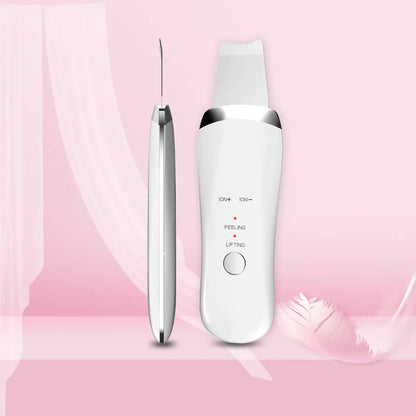 Ultrasonic Skin Scrubber - Rechargeable Facial Device